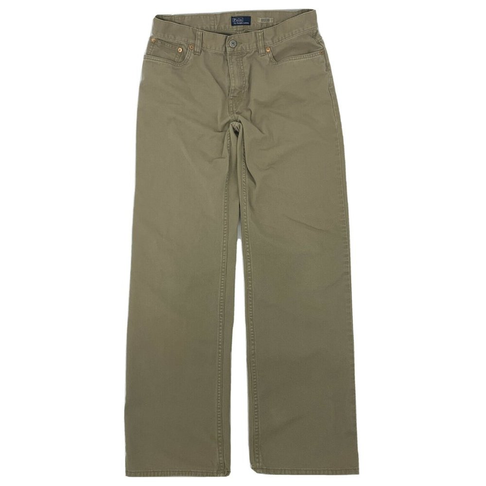Boy's Polo by Ralph Lauren Straight Leg Jeans 5 Pocket Casual Tan Size 20 15941